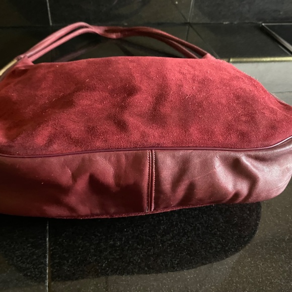 Susan Gail  VINTAGE Amber Suede Shoulder Bag - Picture 3 of 12